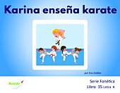 Karina enseña karate